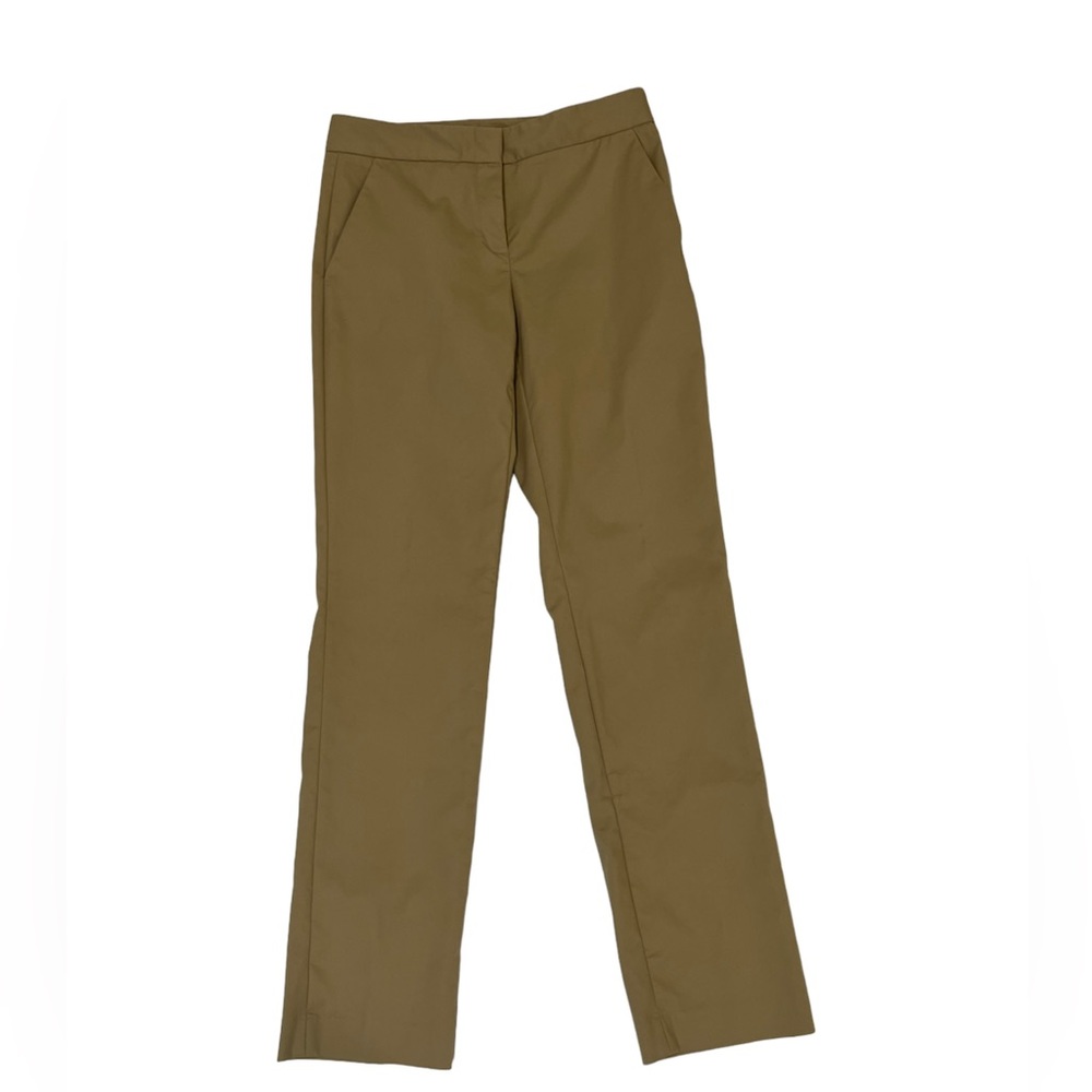 Donna Karan NY black straight leg trousers / pants Color: Camel/neutral tone